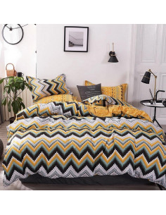 Microfibre Duvet Cover Set 1360 three-part 180x200...