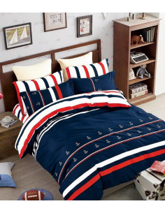 Microfibre Duvet Cover Set1362 three-part 180x200 Bedding...